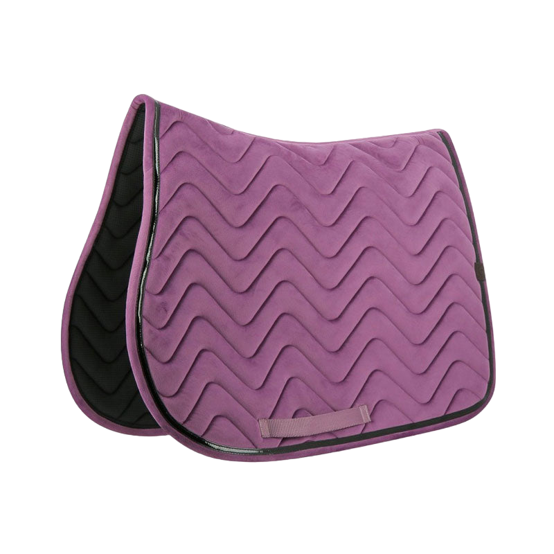 Equithème - Tapis de selle Glossy violet | - Ohlala