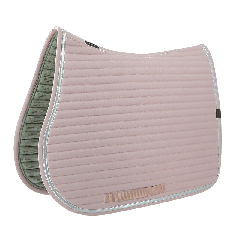 Equithème - Tapis de selle Spring rose clair | - Ohlala