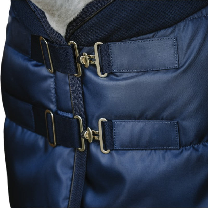 Equithème - Couverture d'écurie Confortech marine 200g | - Ohlala