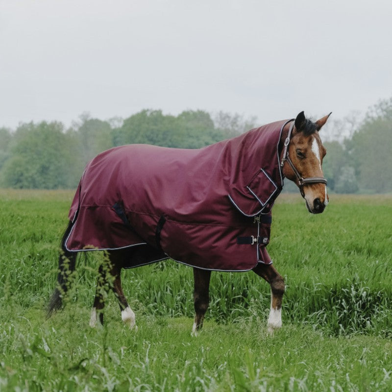 Equithème - Couverture d'extérieur Tyrex 1200D Combo bordeaux 0g