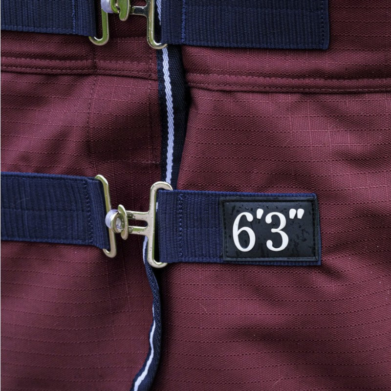 Equithème - Couverture d'extérieur Tyrex 1200D Combo bordeaux 200g | - Ohlala