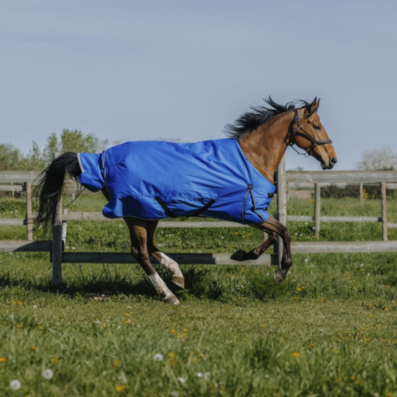 Equithème - Couverture d'extérieur Tyrex Aisance 1200D 150g bleu roi