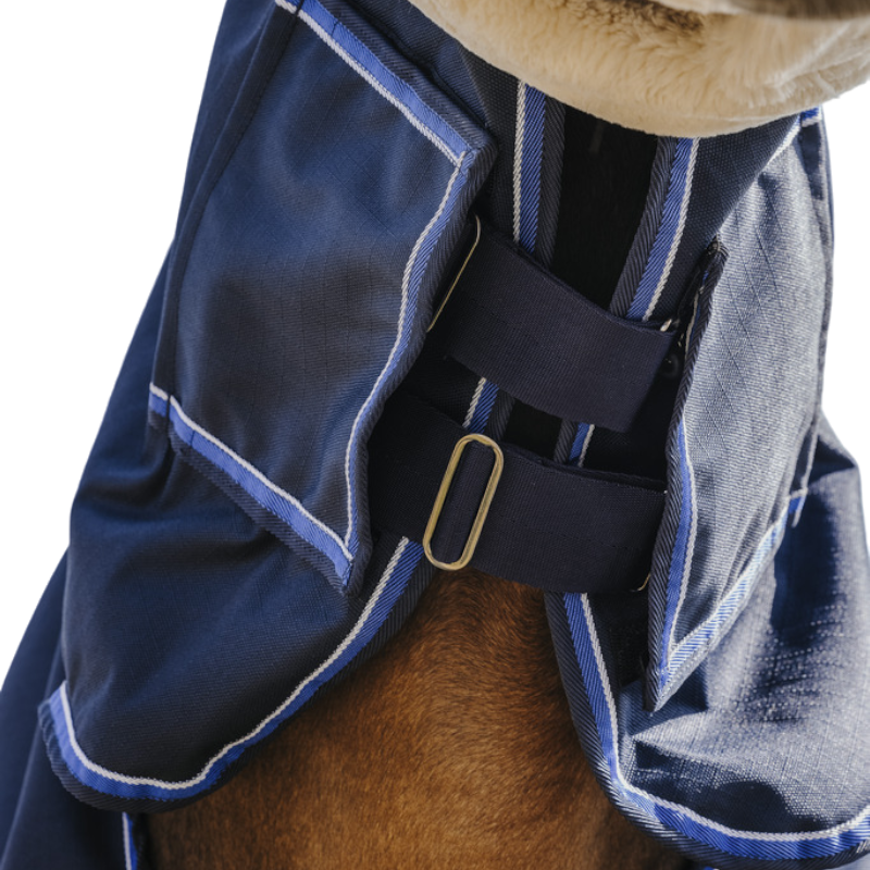 Equithème - Couverture d'extérieur Classic 1200D Combo marine 300g