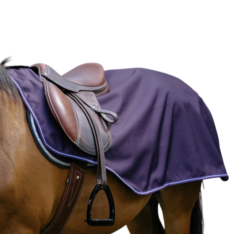 Equithème - Tyrex 600D paarse fleece deken 