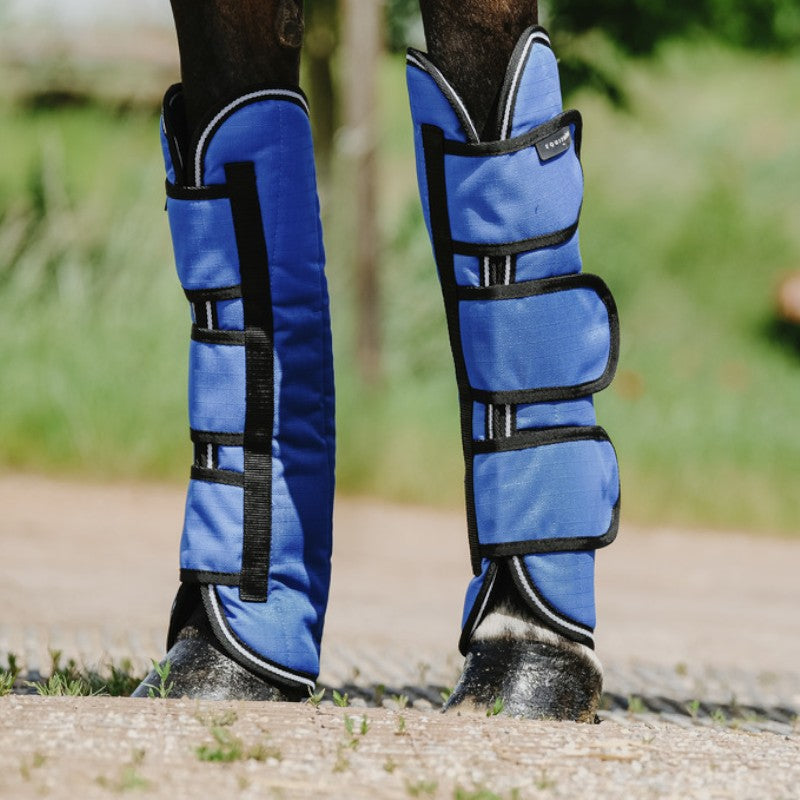 Equithème - Guêtres de transport Tyrex Aisance 1200D bleu roi (X4)