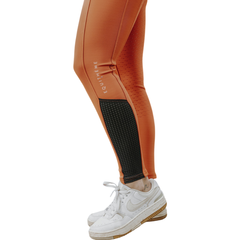 Equithème - Women's equestrian leggings Brigitte orange 
