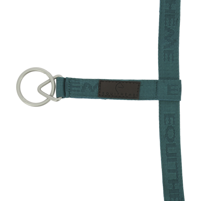 Equithème - Licol Nylon Jacquard bleu canard
