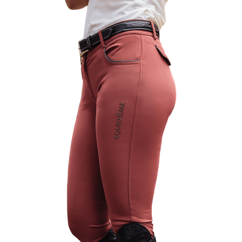 Equithème - Roze paardrijbroek voor dames Beverly 