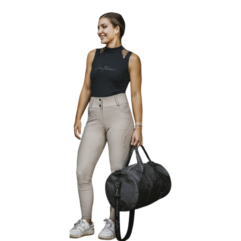 Equithème - Dames rijbroek Queen Je t'aime taupe 