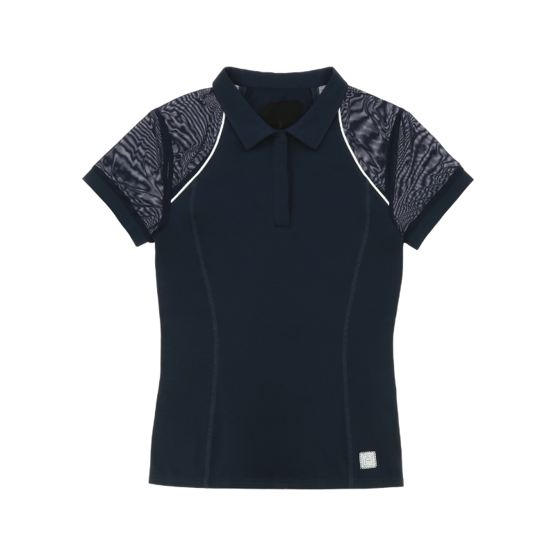 Equithème - Women's short sleeve polo Agathe navy 