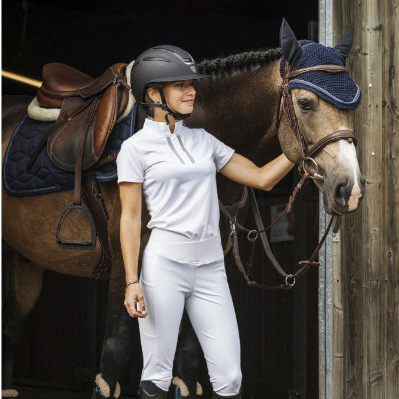Equithème - Korte mouwen polo dames Riyadh wit 