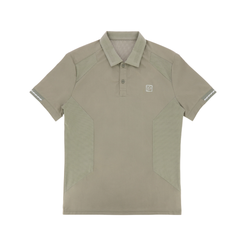 Equithème - Korte mouwen polo voor heren Eric taupe 