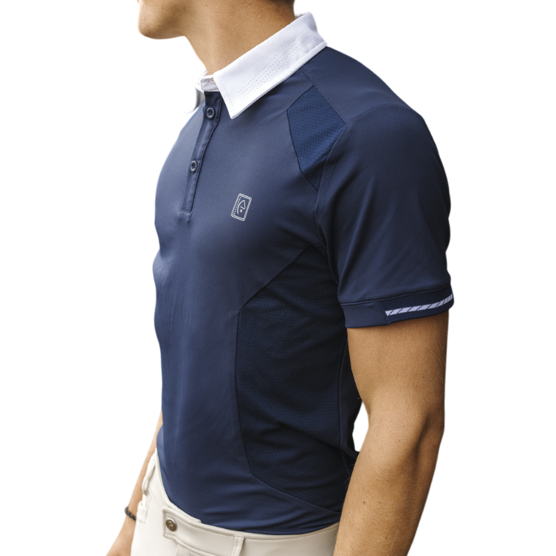 Equithème - Korte mouwen heren polo Victor marine 