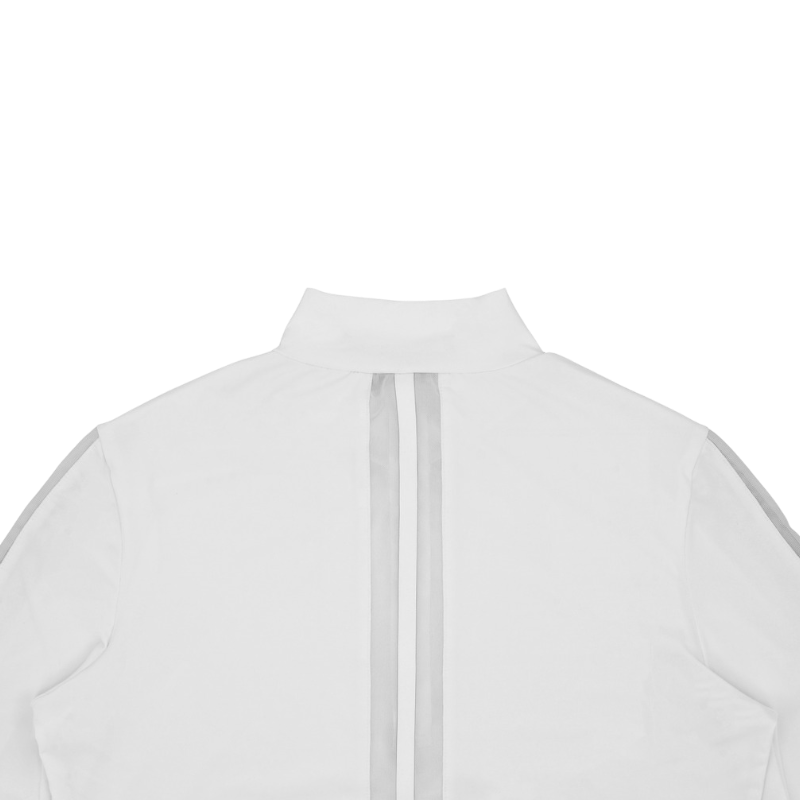 Equithème - Damen Langarm Polo Estoril Weiß 
