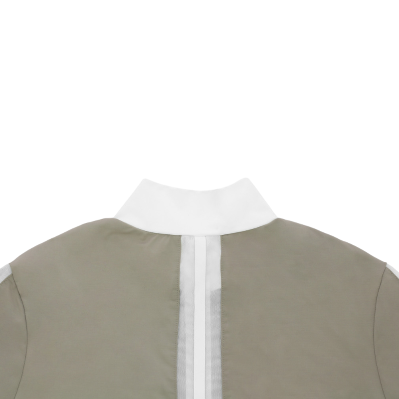 Equithème - Women's long sleeve polo Estoril taupe 