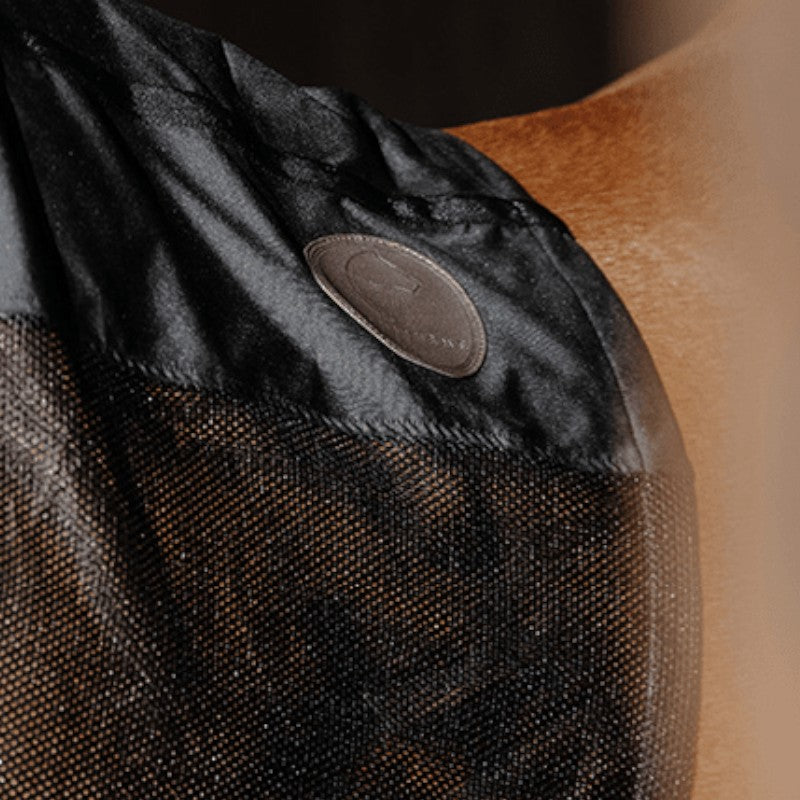 Equithème - Volledige bescherming lycra/mesh zwart 