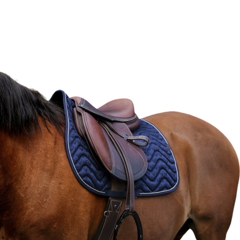 Equithème - Tapis de selle Brocard marine