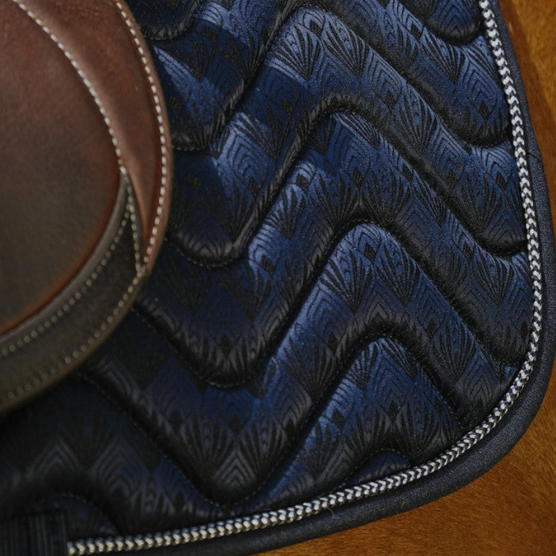 Equithème - Tapis de selle Brocard marine