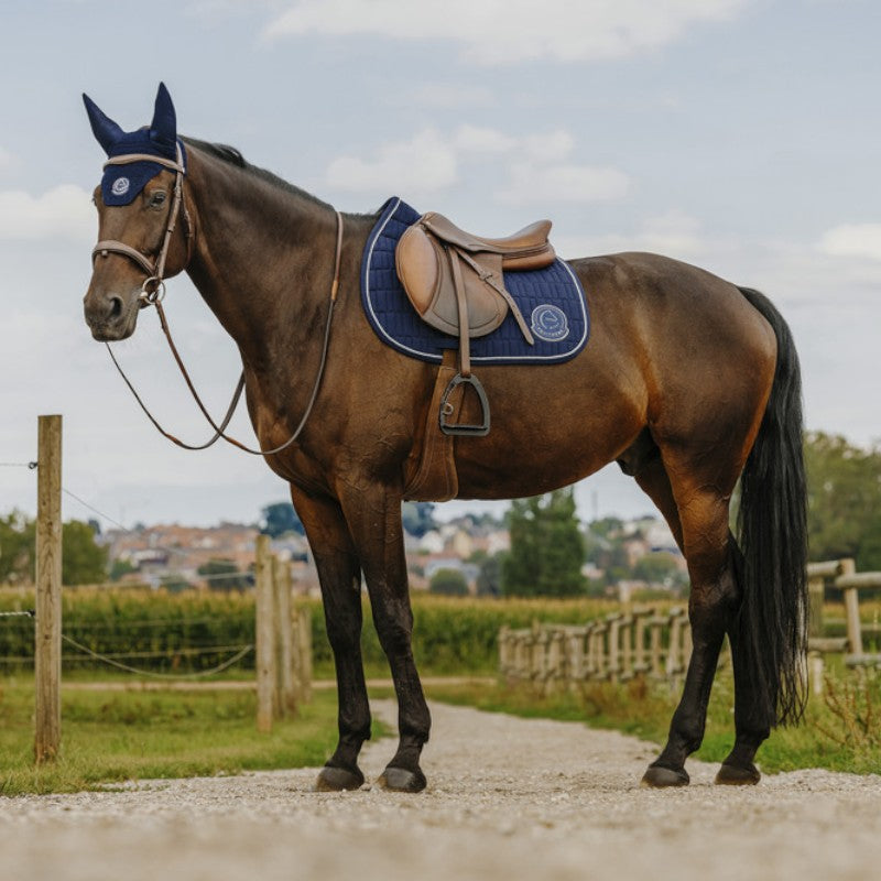 Equithème - Compet zadeldoek Ik hou van marine 