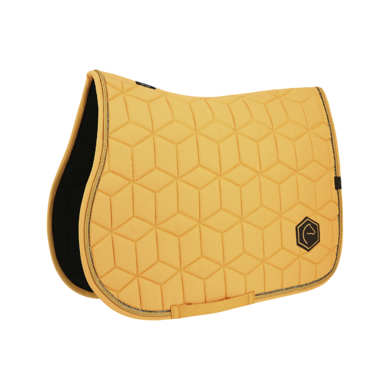 Equithème - Tapis de selle Hexalight jaune