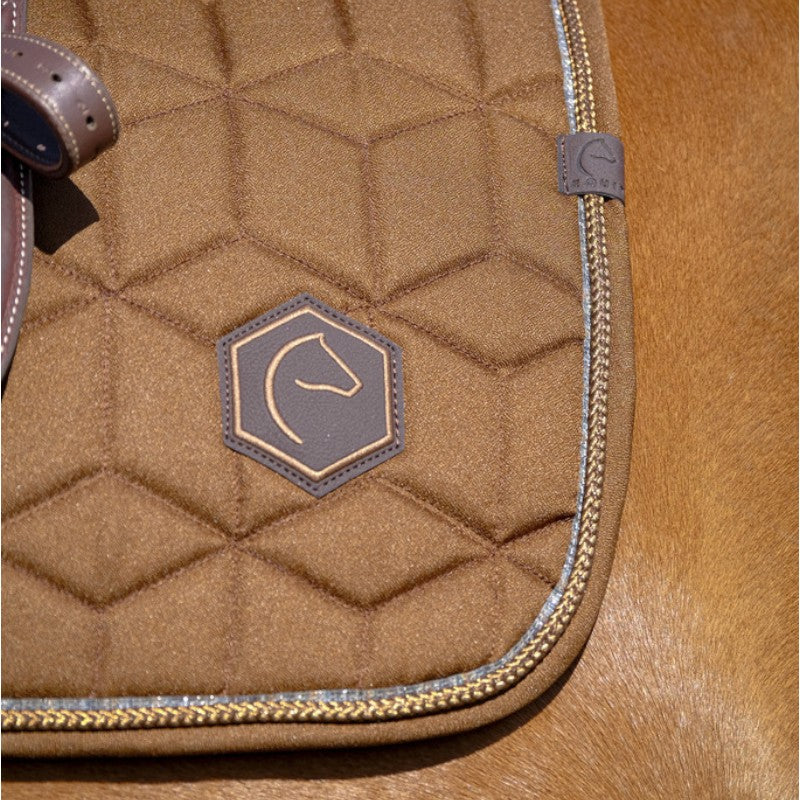 Equithème - Tapis de selle Hexalight marron