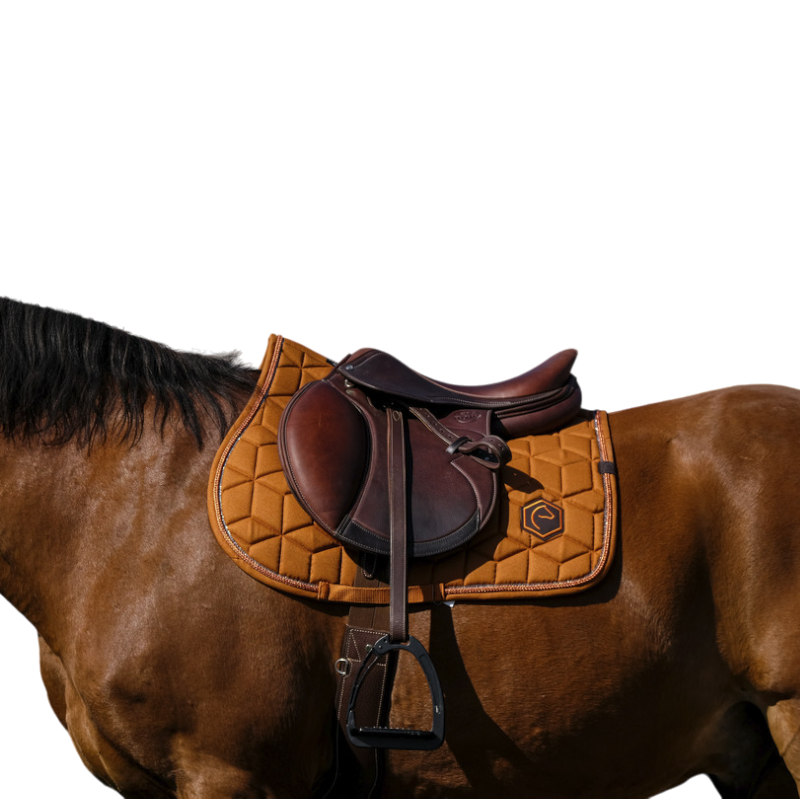 Equithème - Tapis de selle Hexalight rouille