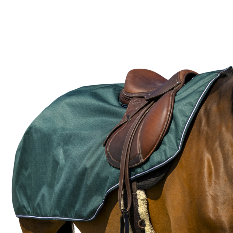 Equithème - Couvre-reins Tyrex 600D polaire vert 0g