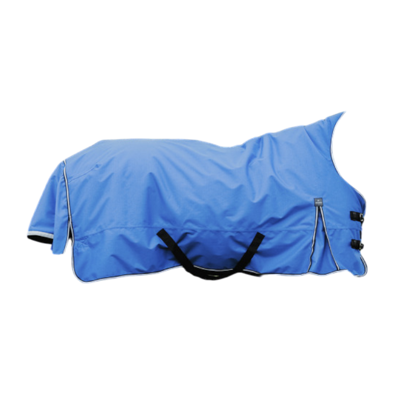 Equithème - Couverture d'extérieur Tyrex Aisance 1200D High Neck bleu roi 150g