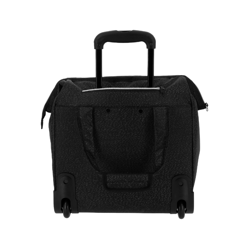 Equithème - Sac de pansage à roulette noir