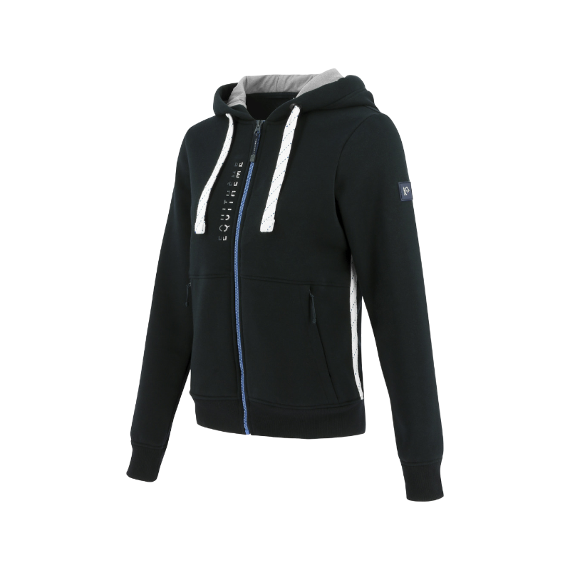 Equithème - Sweat manches longues femme Monique marine | - Ohlala