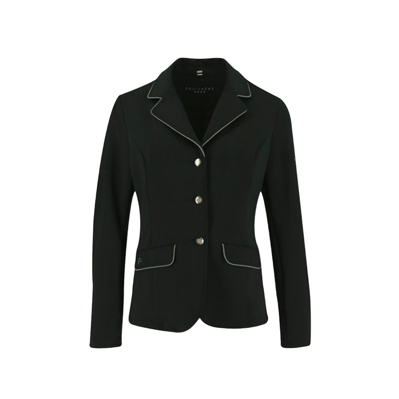 Equithème - Soft Classic Men Black/ Gray Passepoil Soft Competition Jacket