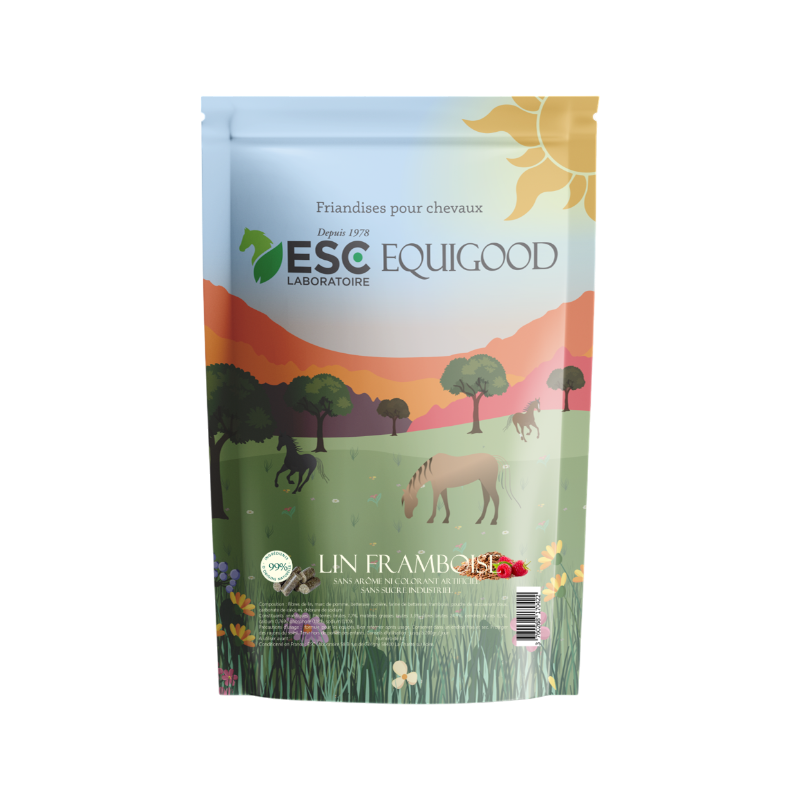 ESC Laboratoire - Equigood lekkernijen lin/ framboos 