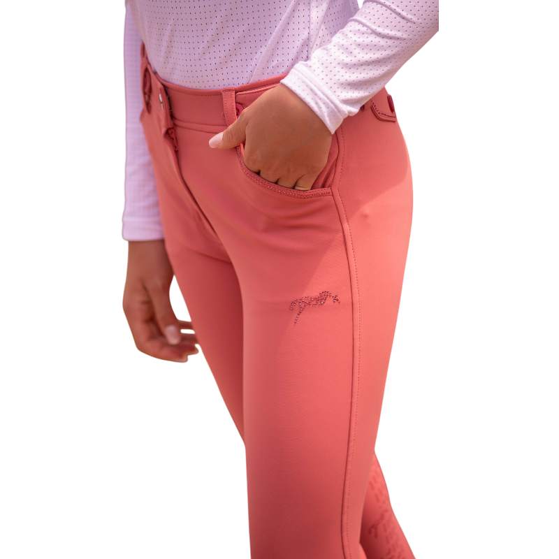 Eden by Pénélope - Pantalon d'équitation fille Élégance vieux rose
