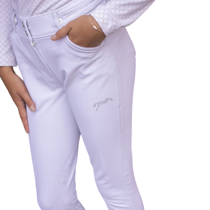 Eden by Pénélope - Pantalon d'équitation fille Élégance blanc