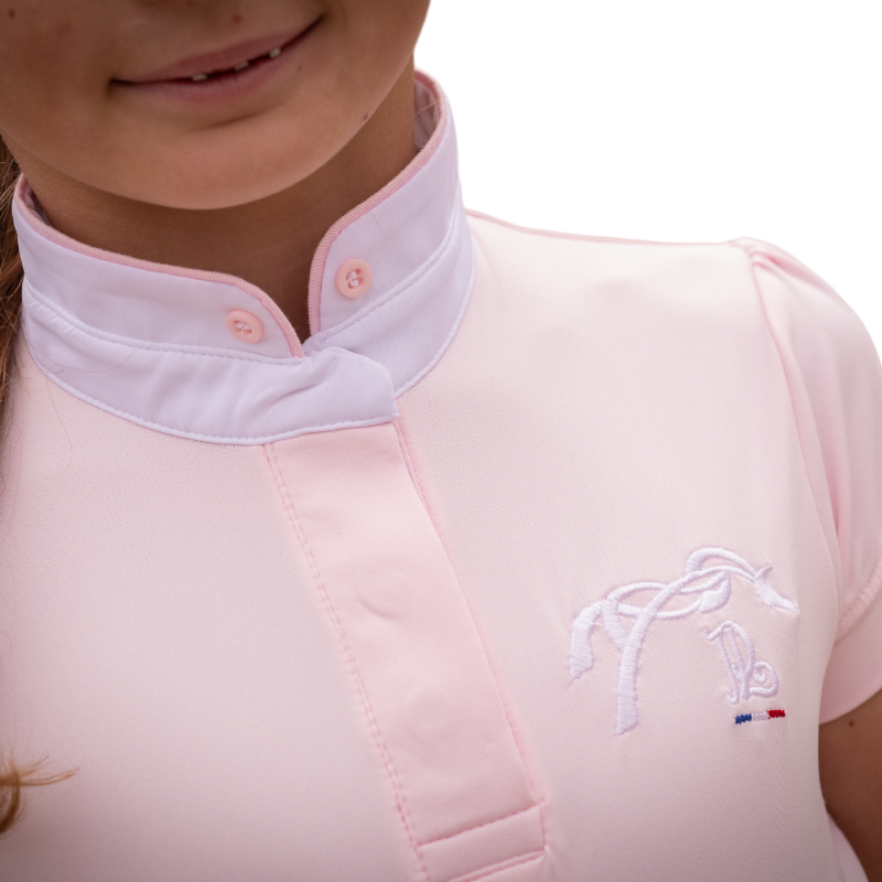 Eden by Pénélope - Polo de concours manches courtes enfant Madrid rose