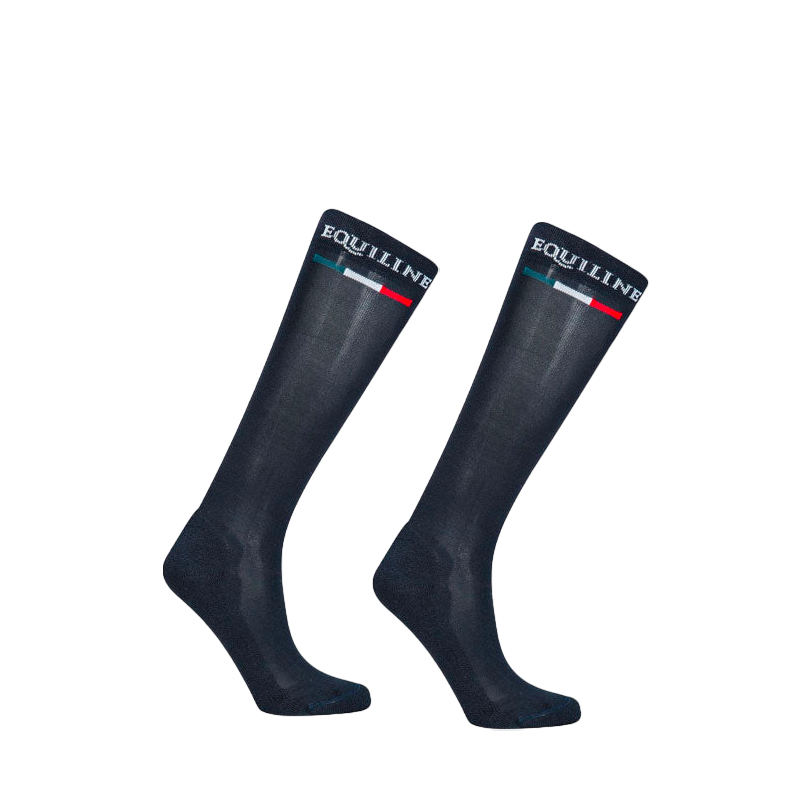 Equiline - Chaussettes d'équitation marine (x1)