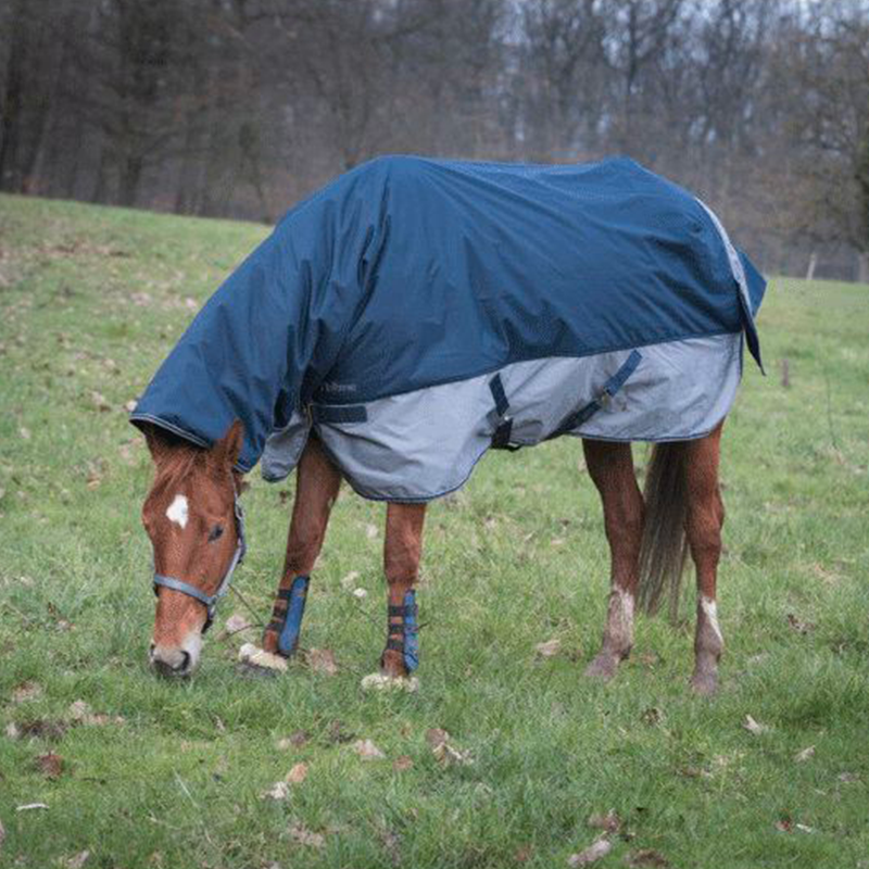 Equithème - Tyrex "Combo" 600D navy/grey 0g outdoor blanket