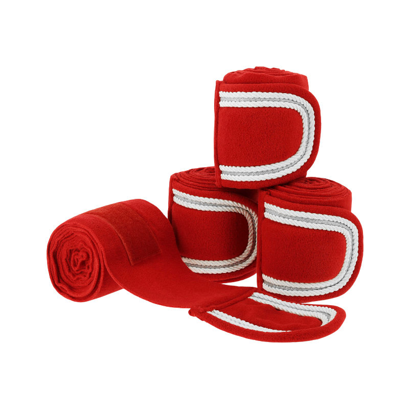 Equithème - Red Xmas polo bands 