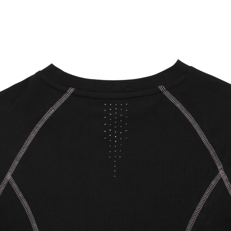 Equithème - Baselayer manches longues femme Je t'aime Stella noir