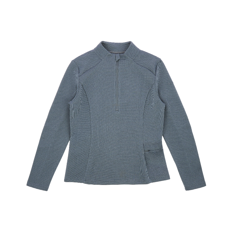 Equithème - Baselayer manches longues femme Originals Emily bleu/ gris