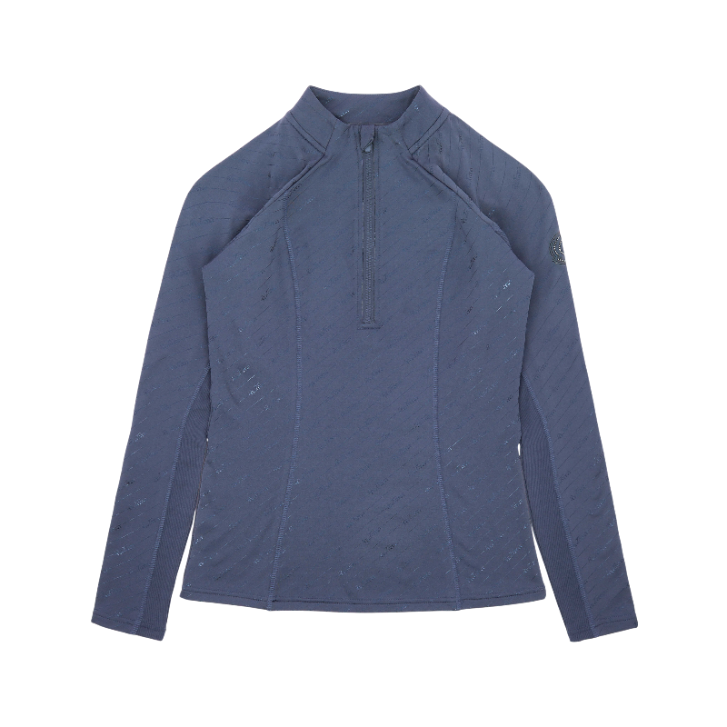 Equithème - Baselayer manches longues femme Je t'aime Sabine bleu/ gris