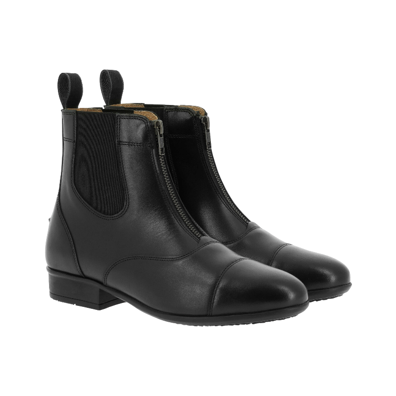 Equithème - Schicke schwarze Stiefel mit Reißverschluss 