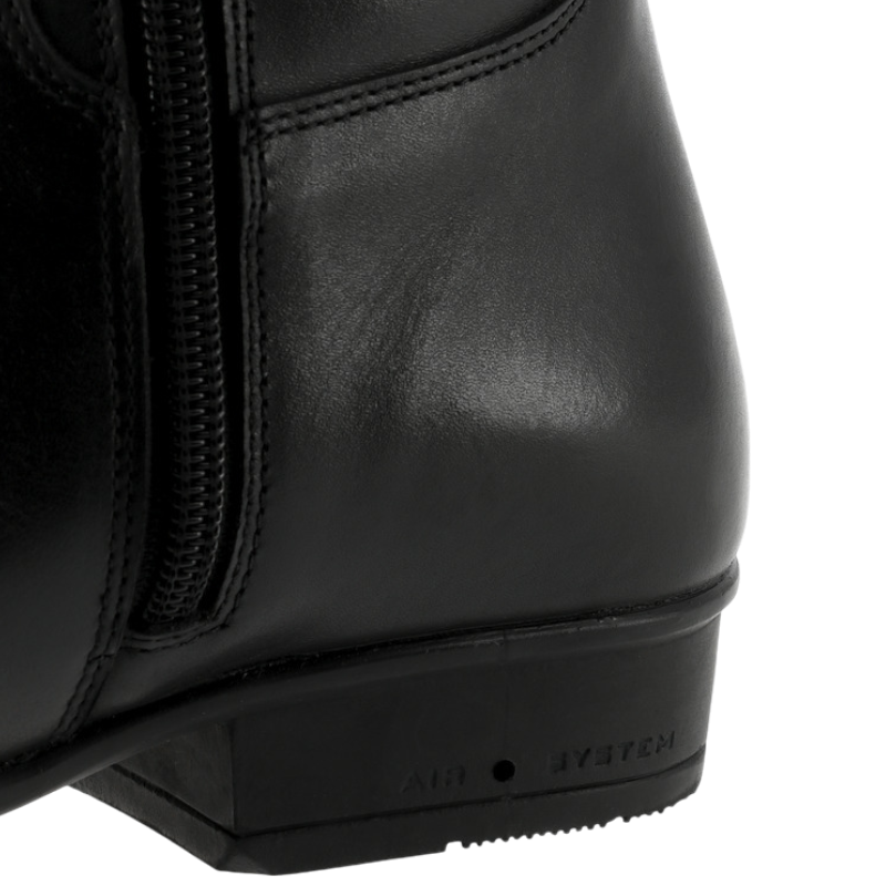 Equithème - Bottes d'équitation en cuir Versailles tige haute noir | - Ohlala