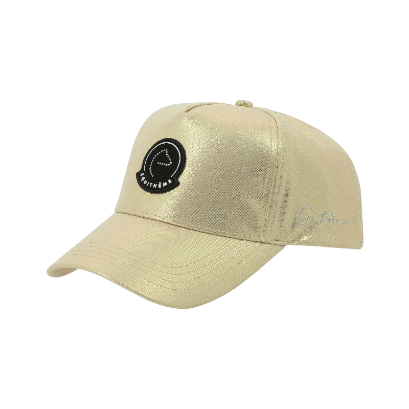 Equithème - Casquette Studio Je t'aime or brillant