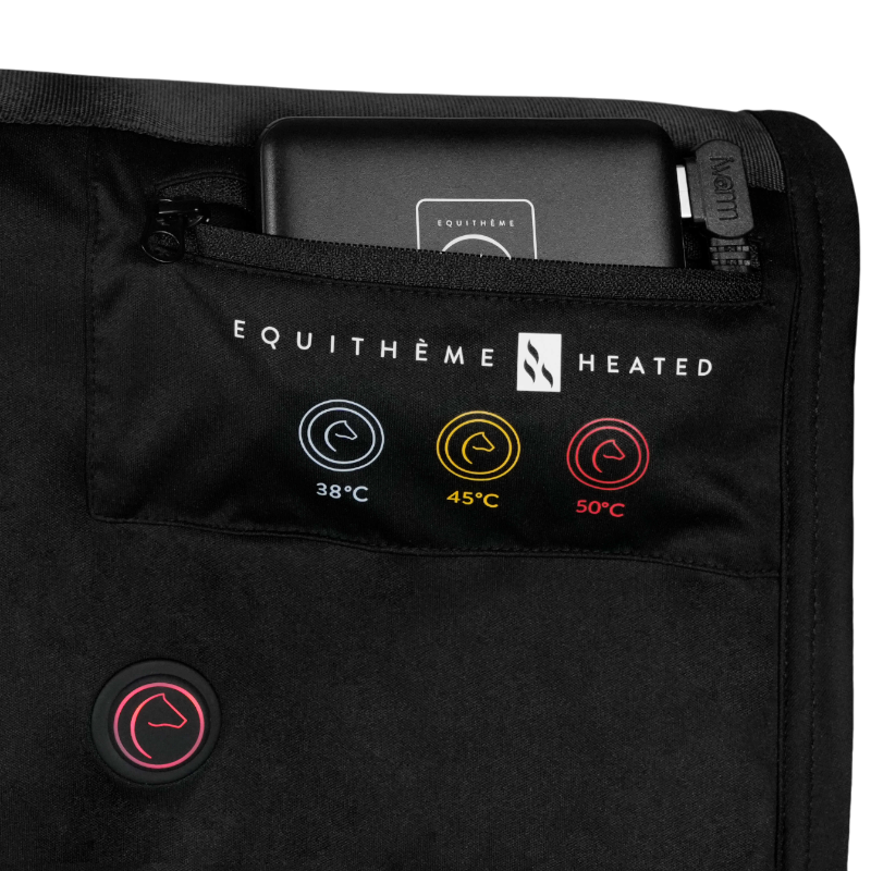 Equithème - Verwarmer voor de rug Heated zwart 