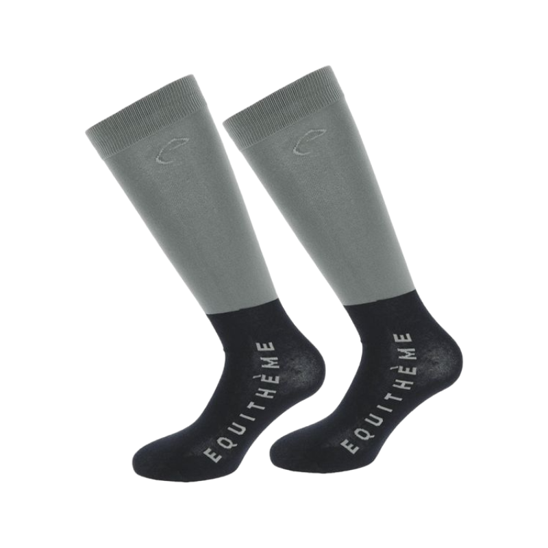 Equithème - Compet graue Reitsocken (x2) 