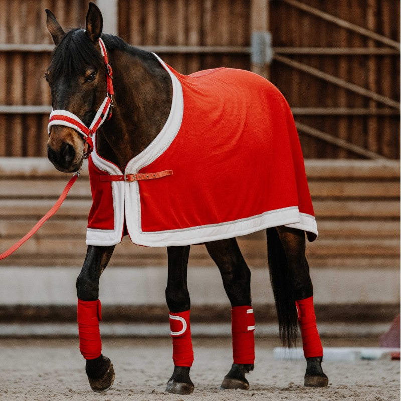 Equithème - Red Xmas fleece shirt 
