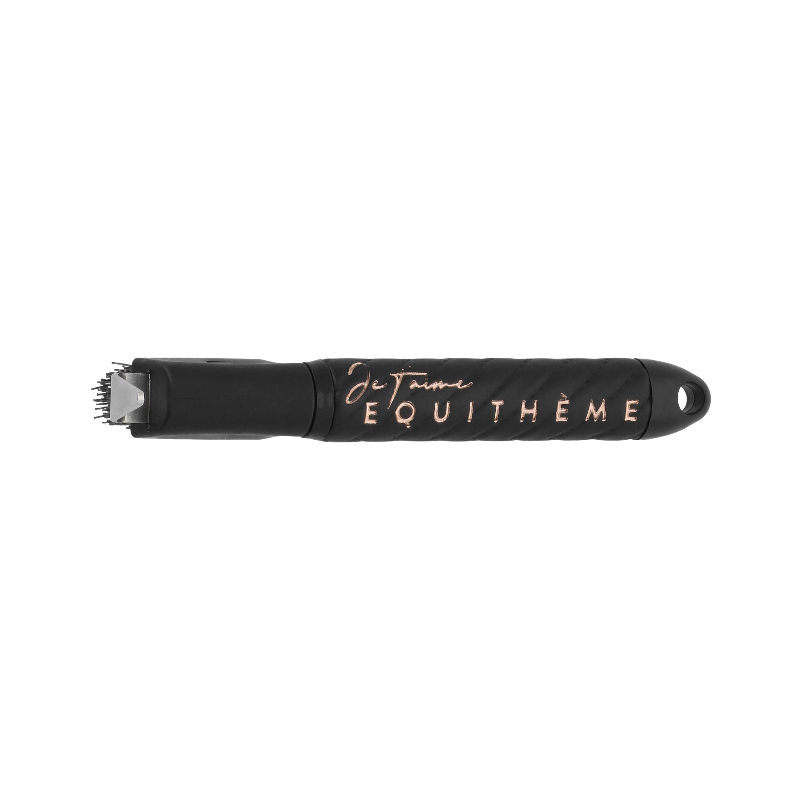 Equithème - Cure-pieds Je t'aime noir/ rose gold