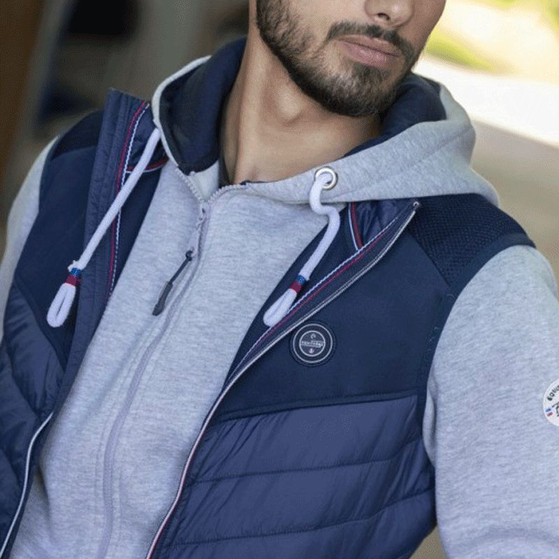 Equithème - Gilet sans manches homme Jules marine | - Ohlala