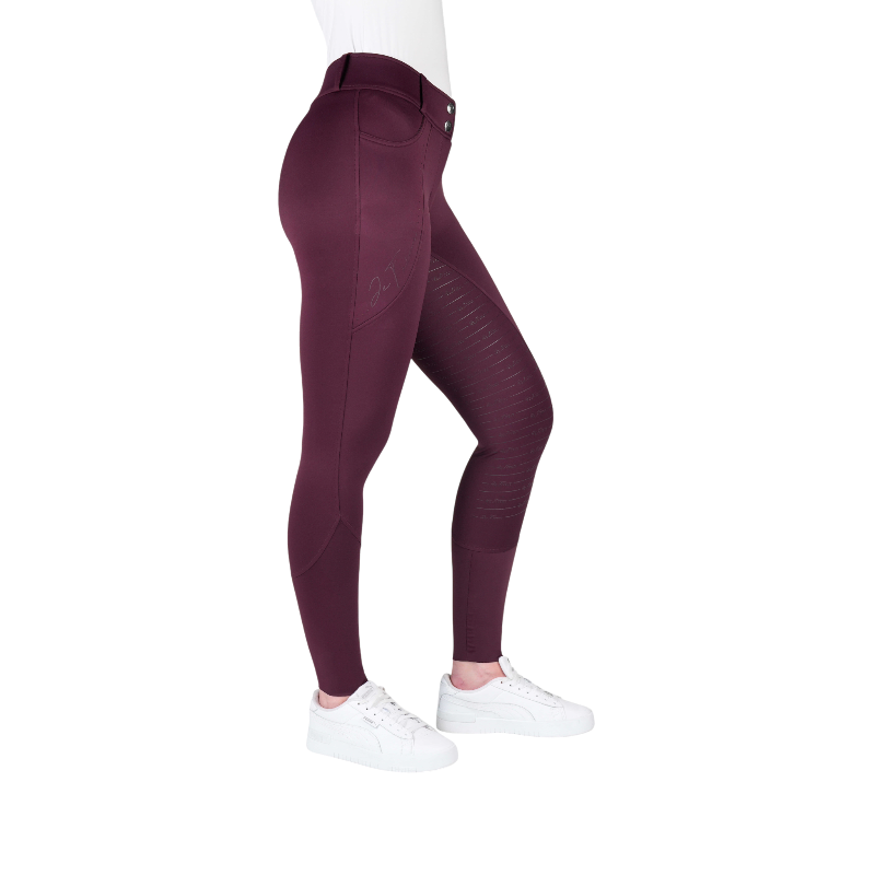 Equithème - Pantalon d'équitation enfant Elsa Je t'aime bleu/ gris | - Ohlala